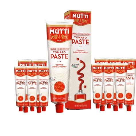 Mutti 4 5 Oz 12 Pack Of Double Concentrated Tomato Paste Tube