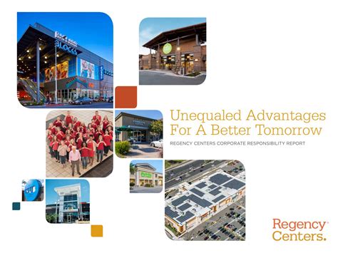 Regency Centers 2017 Corporate Responsibility Report By Regency