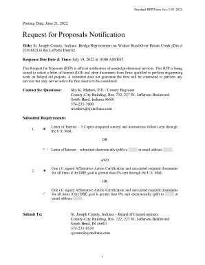 Fillable Online HO LEGAL 403 08 2022 REQUEST FOR PROPOSAL RFP FOR