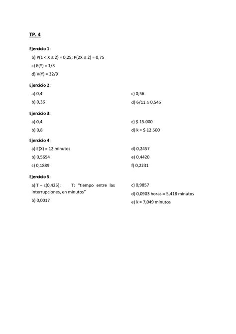 Resultados TP 4 Estadistica Resolucion Tp4 TP 4 Ejercicio 1 B P 1