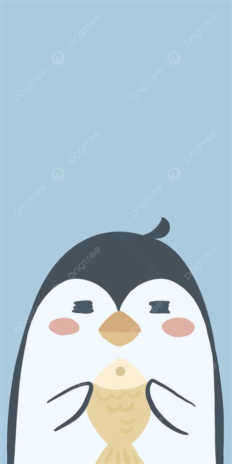 Cute Cartoon Penguin Wallpaper