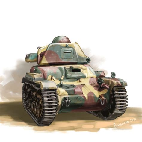 Renault R35 French light tank (late) - lubart-miniatures.com