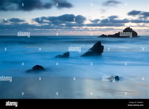 Sunset at Pfeiffer Beach, Big Sur, California, USA Stock Photo - Alamy