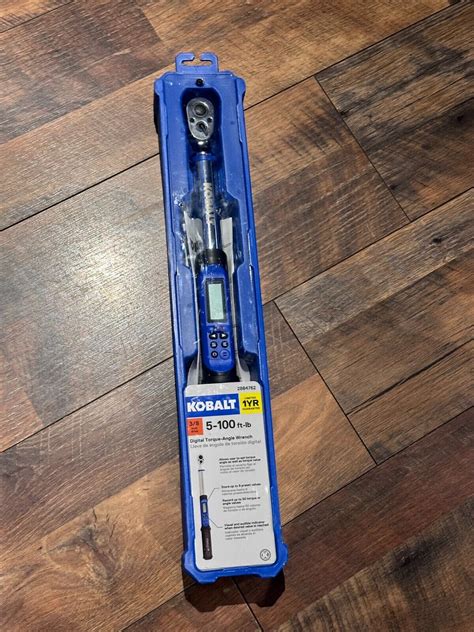 Kobalt 2884762 5 100 Ft Lb 3 8 Digital Torque Angle Wrench Rachet New Sealed 99198817316 Ebay