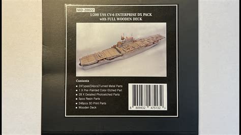 Unboxing Ka Detail Up Set For Trumpeter Cv 6 Uss Enterprise 1200 Youtube