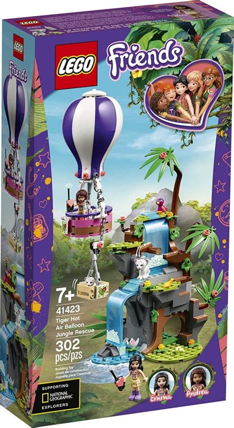 Lego Friends Tiger Hot Air Balloon Jungle Rescue Set Exotique