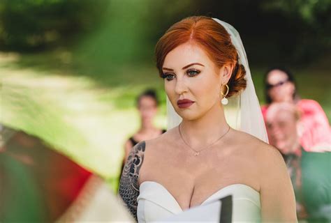 Bride Makeup, Wedding Makeup, Redhead Bride, Alt Bride, Red Hair Makeup ...