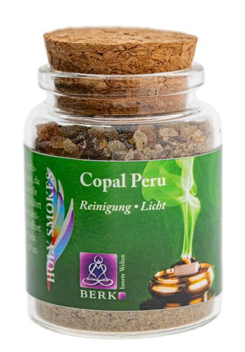 Copal Peru Reine Harze 60 ml Glas Dein Wohlfühlladen