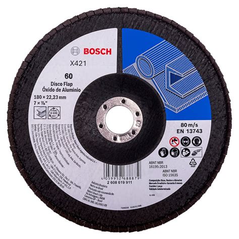 Disco Flap Mm Grano Para Metal Bosch