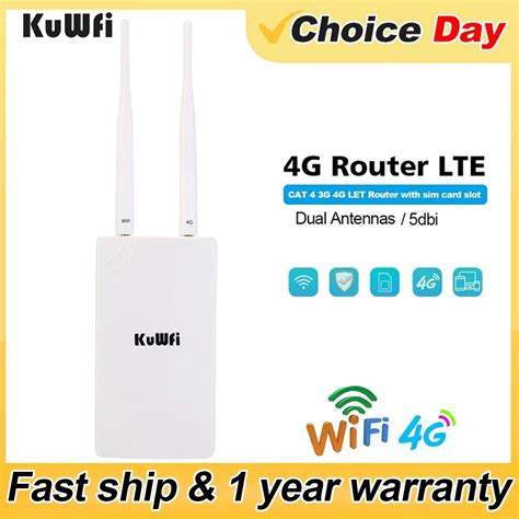 Kuwfi Enrutador Wifi G Lte Para Exteriores Enrutador Inal Mbrico De