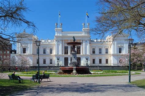 main building   lund university sweden stock image image