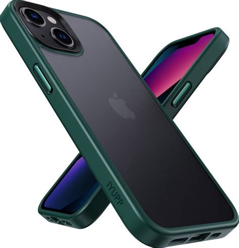 Iyupp Bumper Geschikt Voor Apple Iphone Hoesje Groen X Zwart