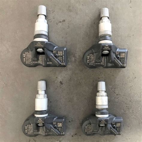 4x Original Audi VW Reifendrucksensor 5Q090727B RDK RDKS Luftsensor