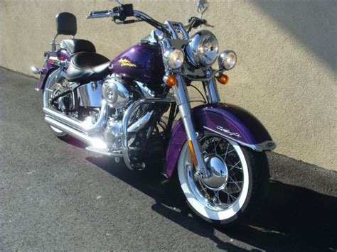 2008 Harley Davidson Softail Deluxe Rare Purple Haze W Lots Of Chrome