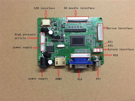 Lcd Ttl Lvds Controller Board Hdmi Vga Av Pin For At Tn