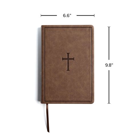 Csb Giant Print Reference Bible Brown Leathertouch Indexed B H