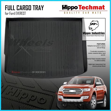 Ford Everest Full Trunk Cargo Tray V Hippo Deep Dish