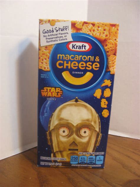 Kraft Macaroni Cheese Star Wars Full Box W Cp O Shaped Macaroni