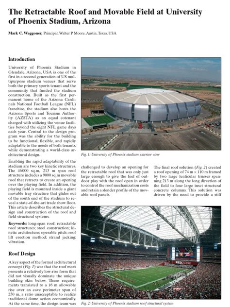 The Retractable Roof and Movable Field at University of Phoenix Stadium ...