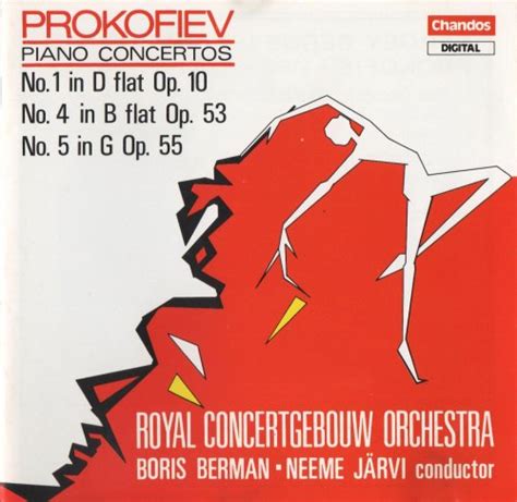 Prokofiev Piano Concertos Nos By Boris Berman Neeme J Rvi