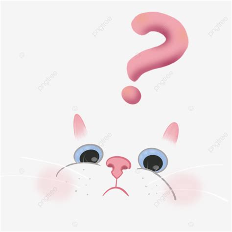 Lindo Gato Preguntando Pegatina Png Dibujos Lindo Gato Pintar