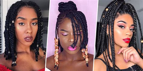 Different Types Of Box Braid Styles The First Hairstyle Features