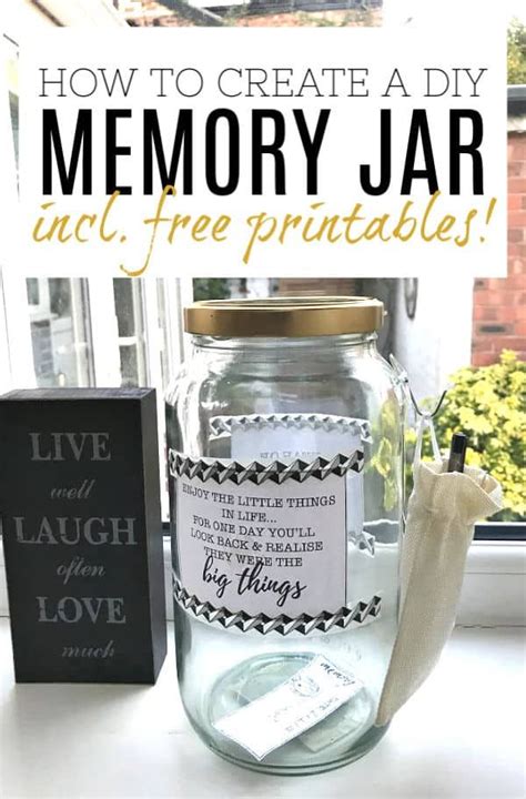 How To Create A Diy Memory Jar Step By Step Printables Memory Jar