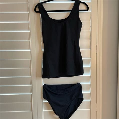Eres Swim Eres Tank Two Piece Tankini Bikini Swimsuit Black Size Poshmark