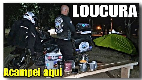 Viagem De Moto Para O Nordeste Br Loucura Acampei Na Pra A Da