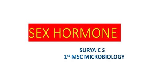 Sex Hormone Pptx