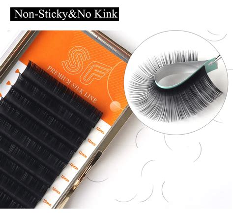 Flat Lash Extension Matte Black Super Soft Ellipse Flat Eyelash