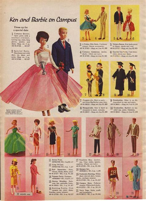 Barbie Doll Ads 1960s 1970s Five Vintage Digital Download Images