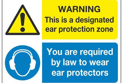 Warning This Is A Designated Ear Protection Zone You Are Required By