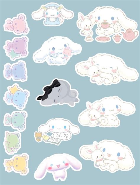 Cinnamoroll Sticker Pack Pegatinas Bonitas Dibujos Bonitos