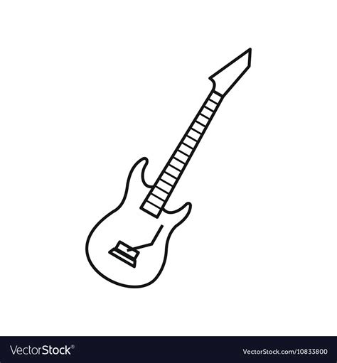 Guitar Outline Vector at Vectorified.com | Collection of Guitar Outline ...