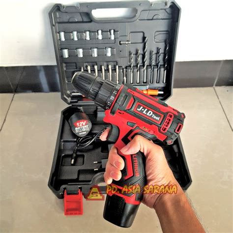 Jual Battery Cordless Drill 29pcs Set 12volt Jld Mesin Bor Obeng