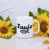 Huuraa Kaffeetasse Taufe Fisch Keramik Tasse Ml Geschenk Idee