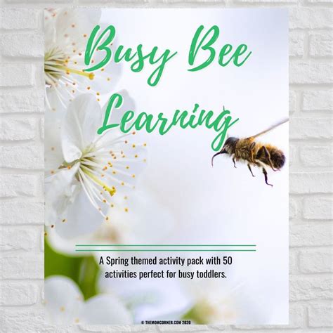 Busy Bee Learning Activity Pack - theMomCorner