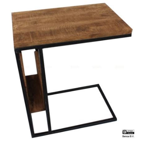 Laptoptafel Sidetable Mangohout Bol