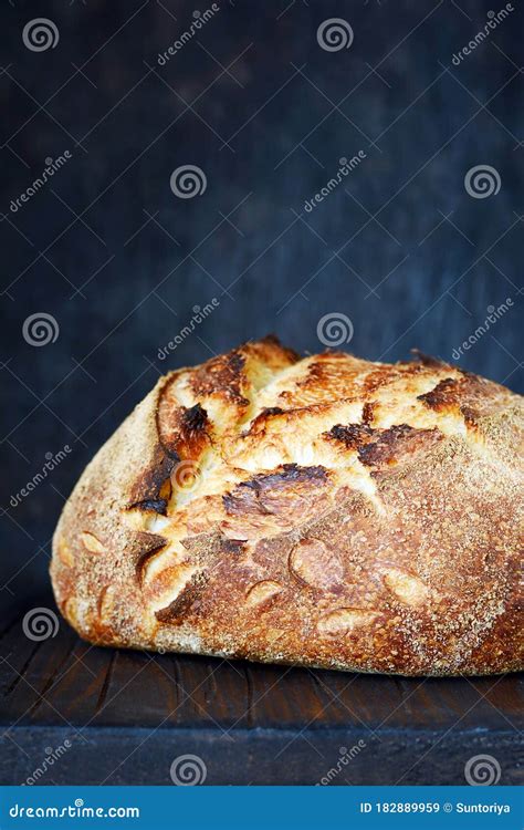 Homemade Freshly Baked Country Bread Made From Wheat And Whole Grain