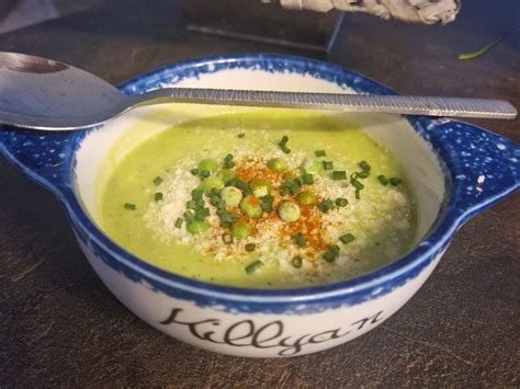 Velout De Courgettes Petits Pois Et Basilic Au Thermomix Cookomix