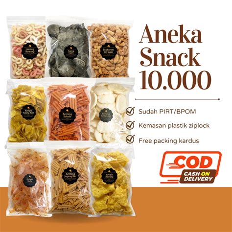 Jual DELISH SNACKS Aneka Snack Serba 10 000 Bebas Pilih Cemilan