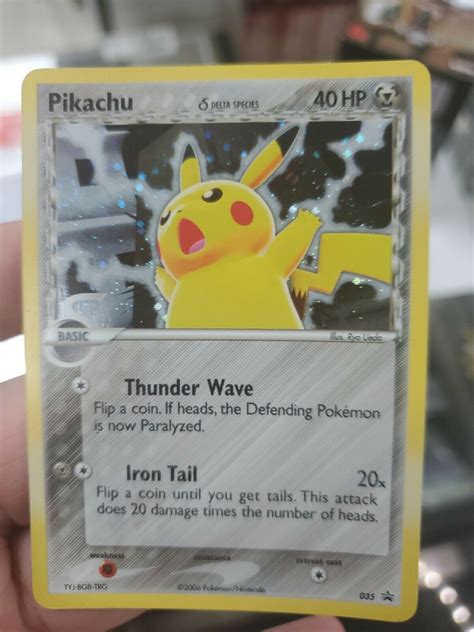 Mavin Pokemon Pikachu Delta Species Card Promo Black Star