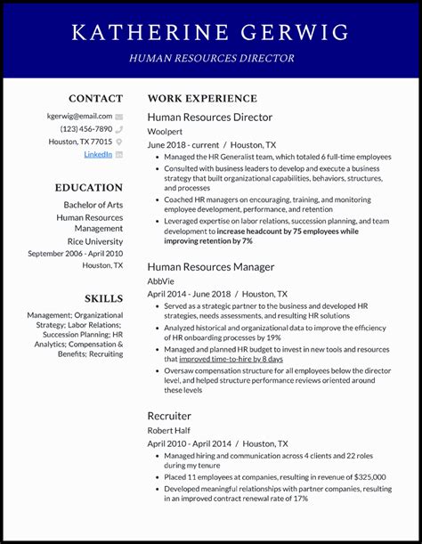 3 Human Resources Hr Director Resume Examples [and Templates]