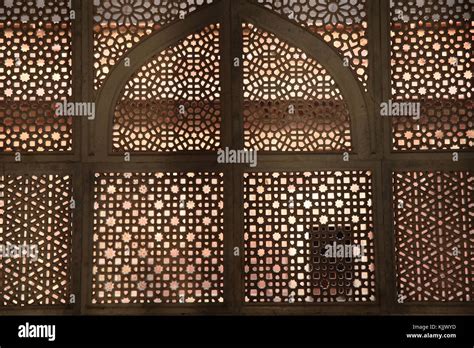 Fatehpur Sikri Mughal Palace Complex Marble Jali Latticed Screen Of