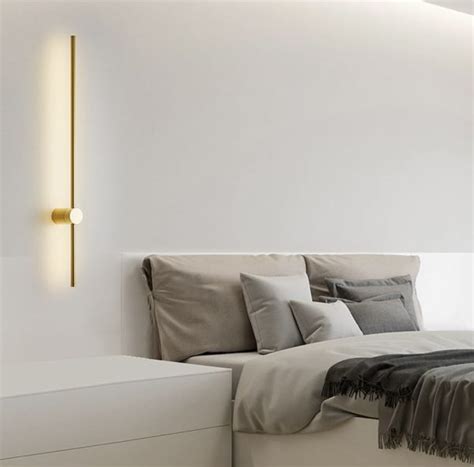 Aplica LED Premium 100cm Design Gold Minimalist 3 Tipuri de Lumină