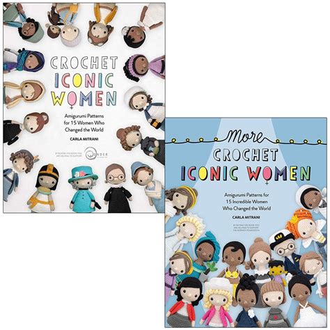 Crochet Iconic Women Collection Books Set By Carla Mitrani Crochet