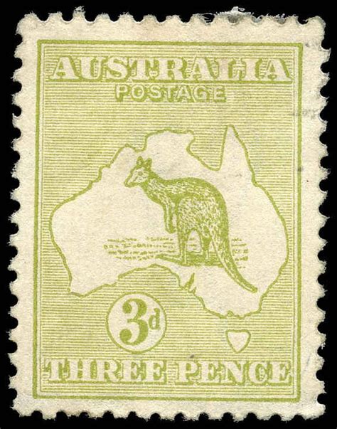 Buy Australia A Kangaroo And Map Pence Arpin Philately