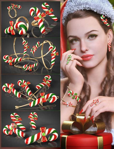 Download Free High Quality Vrv Candy Cane Jewelry For Genesis 9 8 1