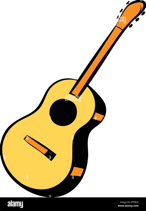 Acoustic Guitar Icon Cartoon Stock Vector Image Art Alamy